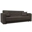 Диван раскладной Лига диванов 211x82x86 см рогожка цвет амур 05 коричневый