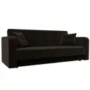 Диван раскладной Лига диванов 211x82x86 см вельвет цвет коричневый