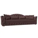 Диван раскладной Лига диванов 250x97x103 см замша цвет joly 09 бордовый