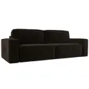 Диван раскладной Лига диванов 252x88x116 см вельвет цвет коричневый