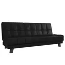 Диван раскладной Лига диванов 188x92x85 см эко-кожа цвет черный