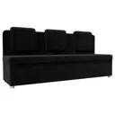 Диван кухонный Лига диванов Маккон 182 x 88 x 54 см цвет черный