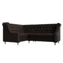 Диван кухонный Лига диванов Бронкс 114589L_спб 217 x 95 x 156 см цвет коричневый