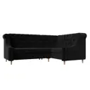 Диван кухонный Лига диванов Бронкс 110368_спб 217 x 95 x 156 см цвет черный