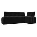 Диван кухонный Лига диванов Люксор 28601_спб 212 x 82 x 115 см цвет черный