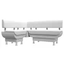 Диван кухонный Лига диванов Альфа 116734L_спб 156 x 77 x 125 см цвет белый