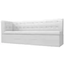 Диван кухонный Лига диванов Бриз 100387L_спб 181 x 85 x 62 см цвет белый