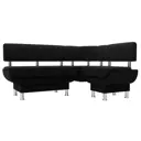 Диван кухонный Лига диванов Альфа 116714_спб 156 x 77 x 125 см цвет черный