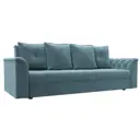 Диван Лига Диванов Сиеста 225x84x83 см велюр цвет бирюзовый