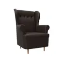 Кресло Лига Диванов Торин 100946 78x104x74 см искусственная кожа цвет коричневый