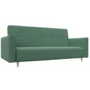 Диван раскладной Лига диванов 217x100x93 см рогожка цвет амур 11 зеленый