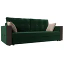 Диван раскладной Лига диванов 220x90x80 см велюр цвет зеленый\бежевый
