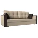 Диван раскладной Лига диванов 220x90x80 см эко-кожа цвет бежевый\коричневый