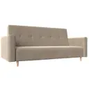 Диван раскладной Лига диванов 217x100x93 см велюр цвет бежевый