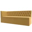 Диван кухонный Лига Диванов Маркиз 112833L 183x86x63 см микровельвет цвет желтый