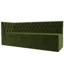 Диван кухонный Лига Диванов Маркиз 112834L 183x86x63 см микровельвет цвет зеленый