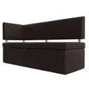 Диван кухонный Лига Диванов Стоун 115951L 182x87x65 см экокожа цвет коричневый