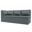Диван кухонный Лига диванов Метро 125883L 188 x 88 x 64 см цвет амур серый