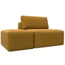 Модуль Лига диванов 129602 100x84x185 см велюр цвет brut 10 желтый
