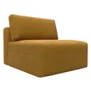 Модуль Лига диванов 129545 100x84x118 см велюр цвет brut 10 желтый