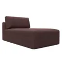 Модуль Лига диванов 129560 100x84x187 см замша цвет joly 09 бордовый