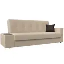 Диван Лига Диванов 020 118537L 223x90x83 см искусственная кожа цвет бежевый/коричневый