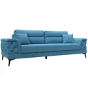 Диван раскладной Лига диванов 260x96x97 см рогожка цвет амур 10 голубой