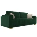 Диван раскладной Лига диванов 235x92x105 см велюр цвет зеленый\бежевый