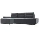 Диван раскладной Лига диванов 110740L_спб 249x90x154 см велюр цвет серый