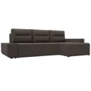 Диван раскладной Лига диванов 122998_спб 249x90x154 см рогожка цвет амур 05 коричневый