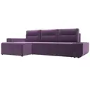 Диван раскладной Лига диванов 110759L_спб 249x90x154 см вельвет цвет сиреневый