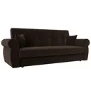 Диван раскладной Лига диванов 222x90x83 см вельвет цвет коричневый
