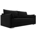 Диван раскладной Лига диванов 203x90x105 см вельвет цвет черный
