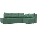 Диван раскладной Лига диванов 123395_спб 263x88x169 см рогожка цвет амур 11 зеленый