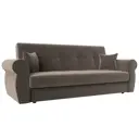 Диван раскладной Лига диванов 222x90x83 см велюр цвет коричневый