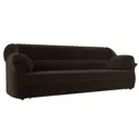 Диван раскладной Лига диванов 230x94x93 см вельвет цвет коричневый