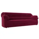 Диван раскладной Лига диванов 230x94x93 см вельвет цвет бордовый