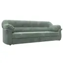 Диван раскладной Лига диванов 230x94x93 см велюр цвет brut 08 зеленый