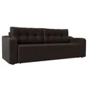 Диван раскладной Лига диванов 233x91x99 см эко-кожа цвет коричневый