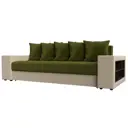 Диван раскладной Лига диванов 31499R_спб 240x96x109 см вельвет цвет зеленый/бежевый