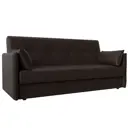 Диван раскладной Лига диванов 192x90x83 см эко-кожа цвет коричневый