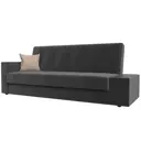 Диван раскладной Лига диванов 118484_спб 224x90x84 см велюр цвет серый/бежевый