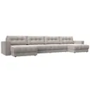 Диван раскладной Лига диванов 428x90x158 см замша цвет joly 05 бежевый