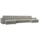 Диван раскладной Лига диванов 428x90x158 см рогожка цвет амур 02 бежевый