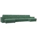 Диван раскладной Лига диванов 428x90x158 см рогожка цвет амур 11 зеленый