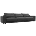 Диван раскладной Лига диванов 352x91x118 см велюр цвет brut 16 темно-серый