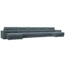 Диван раскладной Лига диванов 524x90x158 см велюр цвет ness 12 серый