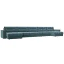 Диван раскладной Лига диванов 524x90x158 см велюр цвет seven 113 бирюзовый