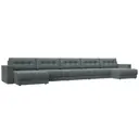 Диван раскладной Лига диванов 524x90x158 см рогожка цвет амур 07 серый
