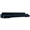Диван раскладной Лига диванов 524x90x158 см велюр цвет tower 13 синий
